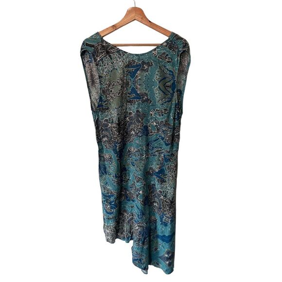 Zadig and Voltaire Root V-Neck Asymmetrical Multicolored Teal Dress Size M - Picture 3 of 12